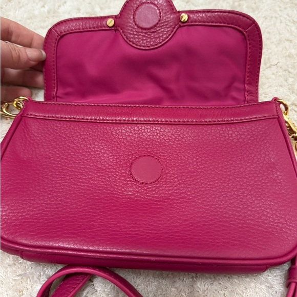 NWOT Tory Burch Amanda Mini Crossbody Elegant Pink Leather Shoulder Bag - Picture 7 of 9